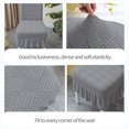 thumbnail image 7 of Kezqiaxn Home and Kitchen Gadgets Chair Covers for Dining Room Stretch Chair Slipcovers with Skirt for Kitchen Seat Protectors Wedding Banquet Decor Kids Spandex Fabric Washable Dark Gray, 7 of 7