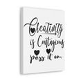 thumbnail image 6 of Inspirational Wall Art Creativity Is Contagious Motivation Wall Decor for Home Office Gym Inspiring Success Quote Print Ready to Hang Unframed, 6 of 17