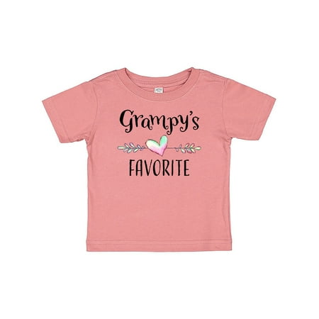 

Inktastic Grampys Favorite- Heart Grandchild Gift Baby Boy or Baby Girl T-Shirt