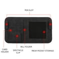 thumbnail image 5 of Fnochy Car Sunglass Holder Universal Fit Visor Organizer Premium Suede Leather Multifunctional Storage for Glasses Cards Masks Tickets Easy Install Car Accessories Durable Design, 5 of 5