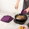 thumbnail image 3 of WEIWEIGG 1 Pack Cotton Pocket Pot Holders - Heat Resistant Oven Mitts for Oven Microwave Baking, Kitchen Hot Pads with Hooks, Machine Washable, Thickened Quilted, Gift Choice, 3 of 8