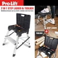 thumbnail image 2 of Pro-Lift Two Step Ladder with Storage, 2 of 8