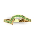 thumbnail image 1 of 0.21 ct Brilliant Round Cut Simulated Green Diamond 14k Yellow Gold Stackable Band SZ 11, 1 of 6