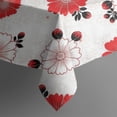 thumbnail image 5 of Pioneer Flower Floral Print Pattern Square Tablecloth, Waterproof Wipeable Spillproof Washable Table Cover for Home Kitchen Party Decor, 52"x52", 5 of 6