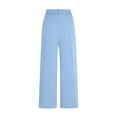 thumbnail image 7 of Women's Solid High Waist Hanging Straight Tube Temperament Wide Leg Suit Pants With Pockets, 7 of 7