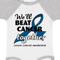 thumbnail image 4 of Inktastic We'll Beat Cancer Together- Colon Cancer Awareness Boys or Girls Baby Bodysuit, 4 of 5