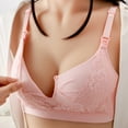 thumbnail image 2 of Gibobby Brasieres Deportivos Para Mujer Sujetador de algodón con anillo de para mujer, ropa interior de lactancia posparto antiflaccidez, con doble botón(Oro Rosa,40), 2 of 3