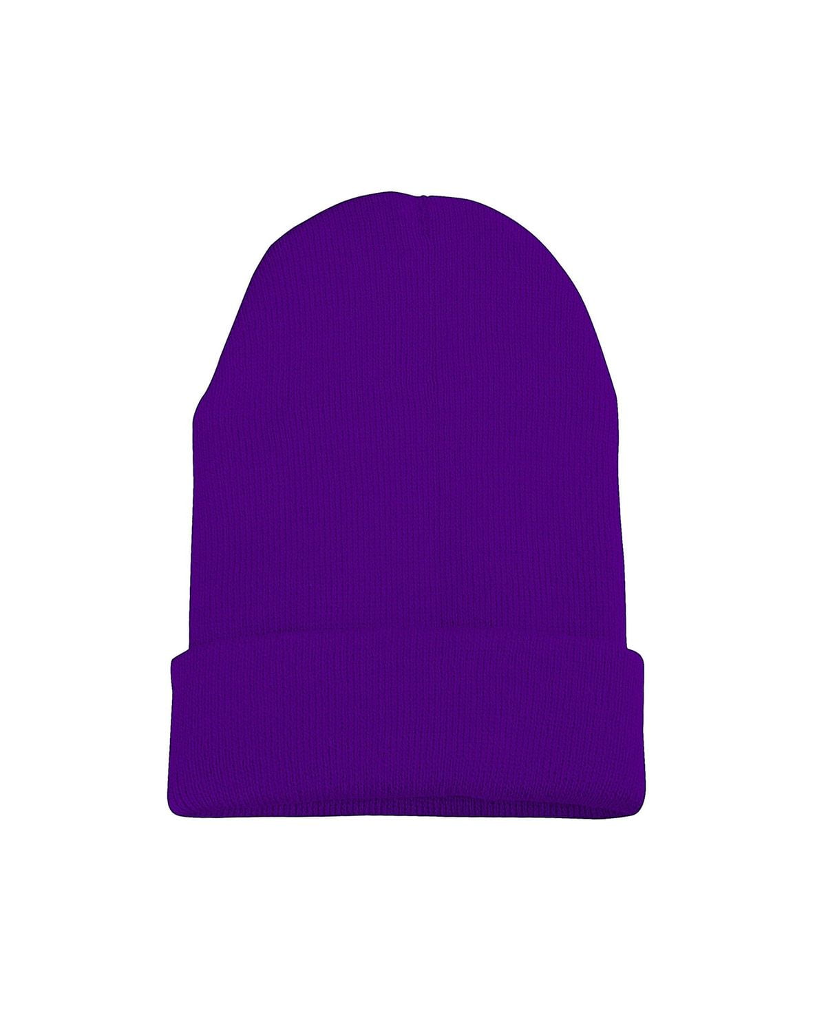 Beechfield Peaked Beanie Hat Unisex Double Layer Knitted Winters Warm Cap New