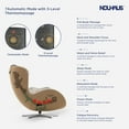 thumbnail image 3 of Nouhaus NOU Campo Heated Massage Chair, Zero Gravity Full Body Recliner with 3D Massage & Dual Speakers for Living Room (Elder White), 3 of 10
