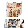 thumbnail image 4 of Thanksgiving Cloth Napkins Set of 4 Reusable Dinner Napkins, Fall Maple Leaf Pumpkin Gnomes Sunflower Cocktail Napkin Washable Table Napkins for Wedding/Holiday Party/Baby Shower 20"x20", 4 of 7