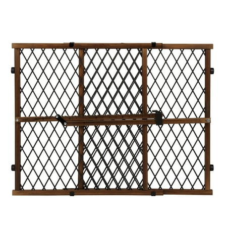 Evenflo Position & Lock Adjustable Wood Baby Gate, (Farmhouse Collection), Fits Openings 26 - 42 in. Wide