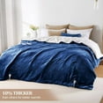 thumbnail image 4 of Electric Heated Blanket 90" x 100" King Size Warm Heating Blanket for Whole Body, 5 Heating Levels & 10 Hours Auto Off, Machine Washable, Navy Blue, 4 of 5