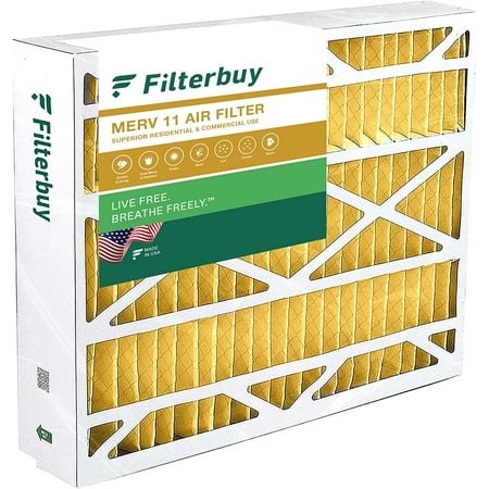 

Filterbuy 24.5x27x5 MERV 11 Pleated HVAC AC Furnace Air Filters for Trane American Standard Honeywell and Accumulair (1-Pack)