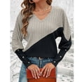 thumbnail image 7 of Warm Shirts for Women, Lightweight Sweaters for Womens Comfy Women's Sweaters Casual Pullover Knitted Thin Long Sleeve Sweater Fashion Gym, Yoga, Workout, Running, Daily Leisure,Workwear, 7 of 7