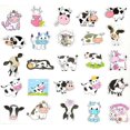 thumbnail image 2 of 50 Pcs Cow Stickers Pack, Vinyl Waterproof Cute Cartoon Animal Sticker for Kids, 2 of 4
