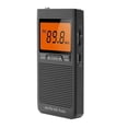 thumbnail image 2 of Portable Weather Radio FM AM Emergency Pocket Radio with Weather Warning Alarm Clock Mini Handheld Radio, 2 of 5