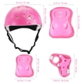 thumbnail image 2 of 7 in 1 Kids Bike Helmet and Pads for 3-12 Years Boys Girls Toddler Helmet for Cycling Skating Scooter Inline Skating-Pink, 2 of 14