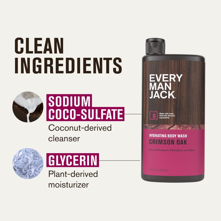 Every Man Jack Crimson Oak Hydrating Body Wash photo 4