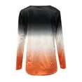 thumbnail image 5 of PVCS Blouse Décontractée à Manches Longues Col en V Imprimé Teinture sur Nœuds pour Femmes, 5 of 5