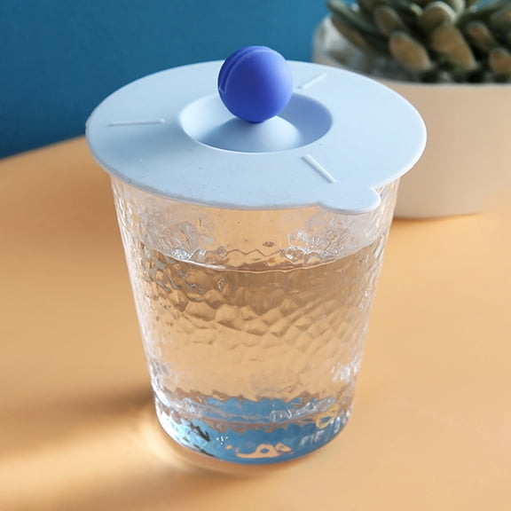 Zaxius Silicone Lids For Cups Glass Cover Silicone Covers Cup Lid over For Tea & Coffee, Camping Mug Lid Outdoor Drink Cover Glass Wine Cover Hot Cup Lid Food Grade Anti-Dust & Bugs Airtight Seal