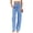 Blue, variant on Women High Waisted Jeans Straight Leg Casual Denim Pants