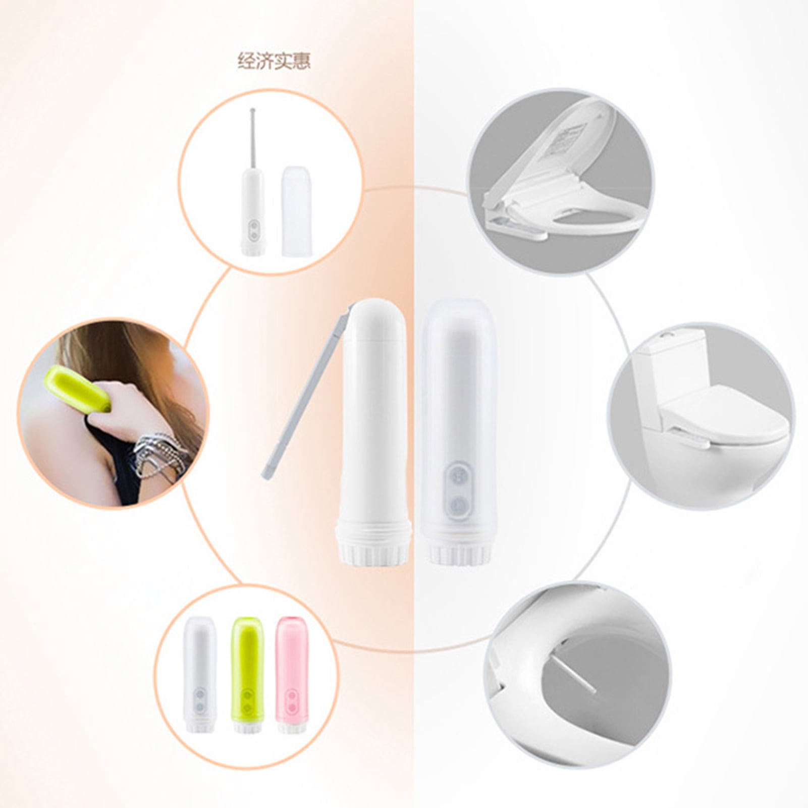 Travelwant 140ml Portable Travel Bidet Handheld Personal Bidet Electric Mini Bidet Sprayer Toilet Hygiene for Personal Hygiene Cleaning/Soothing Postpartum Care/Perineal & Hemmoroid Treatment