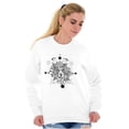 thumbnail image 3 of Spirit Animal Lion Pretty Symbolic Women Crewneck Sweatshirt Brisco Brands X, 3 of 6