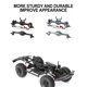 thumbnail image 4 of Eje Trasero Vogacara RC GOFFLOW CNC para 1/10 Axial SCX10 Crawler Accesorios Negro, 4 of 6
