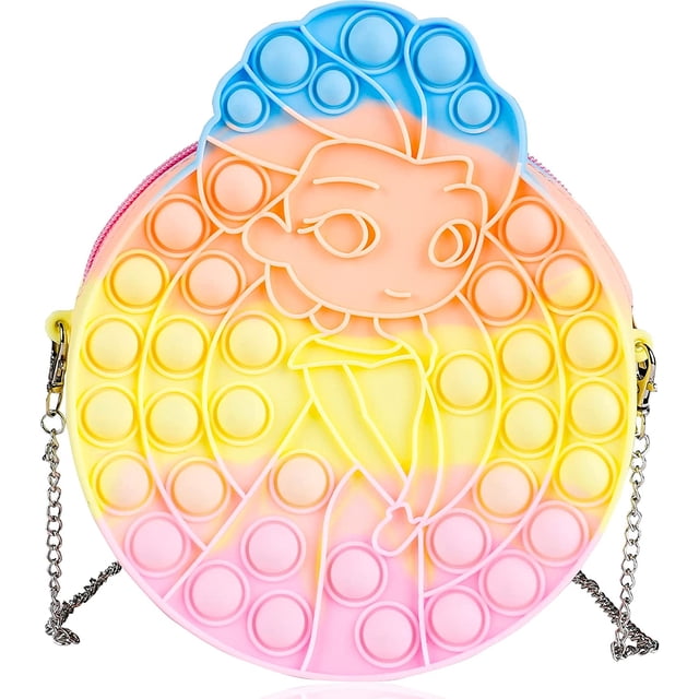 Sensory Fidget Bag HUOGUO Monedero It para niñas con amapola