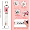 thumbnail image 2 of PU Leather & Cotton Name Marker Keychain with Zinc Alloy Keychain Rabbit 13x2cm, 2 of 8