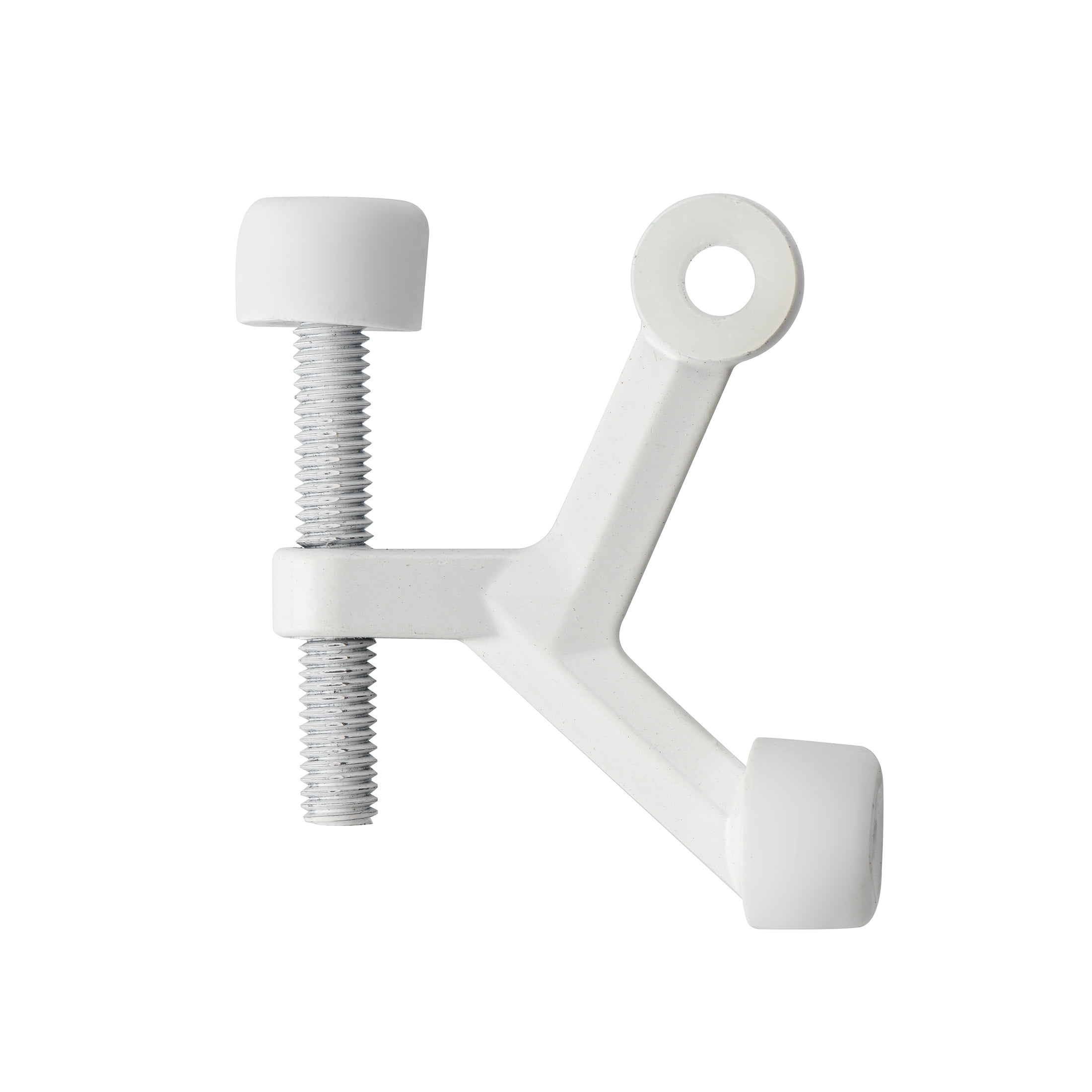(3 pack) Hyper Tough New Hardware Hinge Pin Mounted Doorstop, White, 2.11 X 0.366 X 1.594 inch