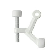 Hyper Tough New Hardware Hinge Pin Mounted Doorstop, White, 2.11 X 0.366 X 1.594 inch