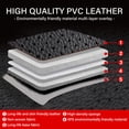 thumbnail image 4 of XiongXiong 9 Pcs PVC Leather Car Seat Covers Full Set, Front & Rear Bench Waterproof Seat Cover Fit for SUV,Sedan,Van, Airbag Compatible, Black, 4 of 13