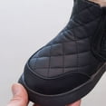 thumbnail image 4 of Viluyesy Boots for Girls Casual Fashion Soild Color Arch Support Keep Warm Flat Bottom Girls Fall and Winter Shoes Black US 13, 4 of 5
