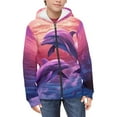 thumbnail image 3 of chaqlin Dolphin Hoodies for Girls 6-7 Trendy Y2K Zip Up Hoodie Sweatshirt Casual Long Sleeve Hooded Jackets Kids Sweater Top with Kangaroo Pocket Fall/Winter Fashion Clothing, 3 of 7