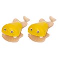 thumbnail image 1 of DEEPCRAFF 2Pcs Fish Shape Wood Castanet Toy Parent Child Communication for Babies, 1 of 8