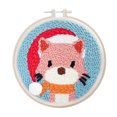 thumbnail image 1 of Punch Embrodiery Starter Kits with Adjustable Punch Pen - Cartoon 20cm F, 1 of 6