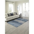 thumbnail image 6 of Trans-Ocean Imports PAZ81728633 8 ft. 3 in. x 11 ft. 6 in. Liora Manne Piazza Textured Stripe Indoor Hand Tufted Rectangle Rug - Navy, 6 of 8