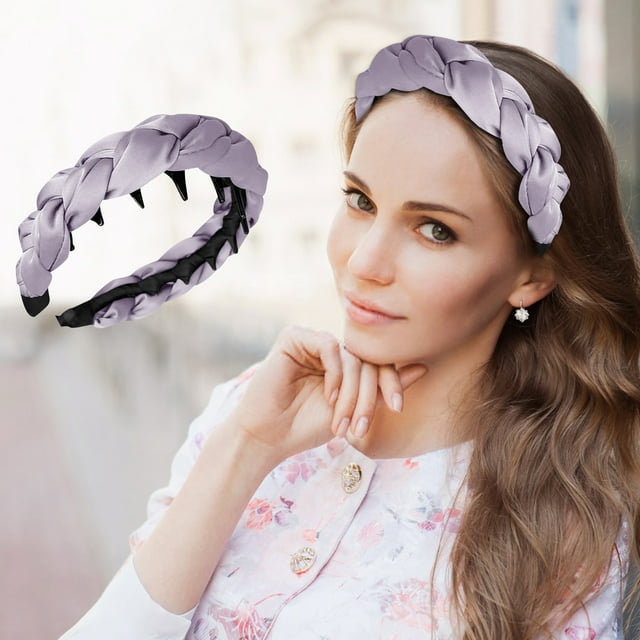 Cabello ondulado envuelto en tela con peine de dientes, cabello texturizado, horquilla, tocado, diadema
