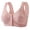 07# Watermelon Red, variant on Bras for Women Floral Plus Size Bra Wireless Front Closure Bras for Senior Polka Dots Comfort Tshirt Bra White 46
