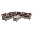 thumbnail image 3 of TK Classics Coast 8 Piece Wicker Patio Furniture Set with Storage Coffee Table, 3 of 10