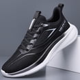 thumbnail image 3 of Men's Gradient Color Lightweight Running Shoes, Breathable Mesh Athletic Sneakers, 3 of 9