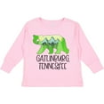 thumbnail image 3 of Inktastic Gatlinburg, Tennessee Mountains and Bear Shape Boys or Girls Long Sleeve Toddler T-Shirt, 3 of 5