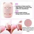 thumbnail image 2 of Soporte para esponja de maquillaje, borla de belleza, huevo limpiador, estuche de secado, esponja de silicona para maquillaje, esponja portátil para cosméticos faciales, 2 of 6