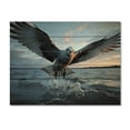 thumbnail image 3 of Designart "Rising Seabird by the Coast" Animals Print on Natural Pine Wood, 3 of 5