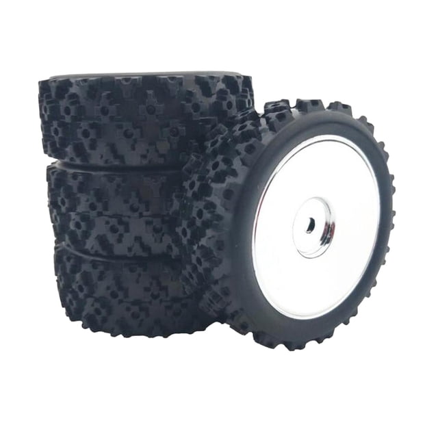 TISHITA 4Pcs RC Tires Replacements Spare Parts Tyre & Wheel Rim for Wltoys 144001 124018