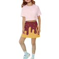 thumbnail image 4 of EnJoCho Toddler Skirt Little Girls Athletic Unifor𝗆 Skorts Go𝗅f Outfit Cheer Tennis Skirts with Shorts Girls Floral Dress Easter Floral Print Dress, 4 of 7