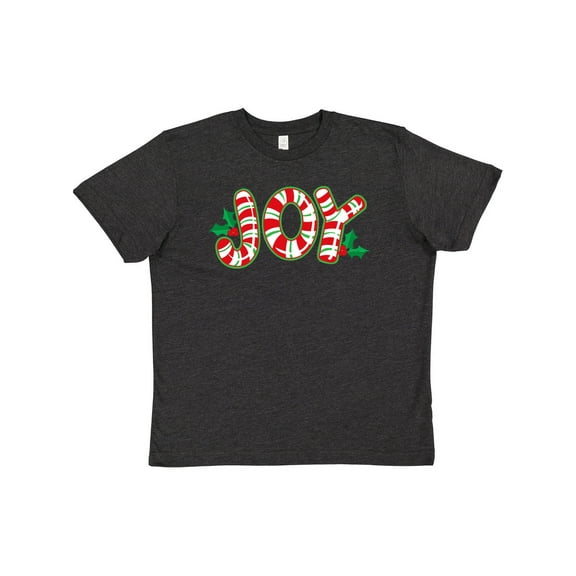 Inktastic Candy Cane Joy Youth T-Shirt