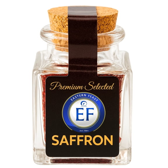 Eastern Feast - Premium Selected Saffron Filaments, (2 g) Glass Jar