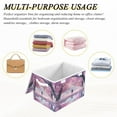 thumbnail image 6 of IAUYY 42*32*30cm Storage Bin with Lid Storage Boxes with Handles,300D Oxford Fabric+Hollow Board Applicable to Clothes Storage Office Storage,Soft and Purple, 6 of 6